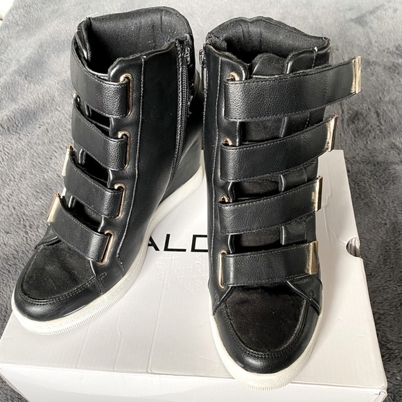 aldo ailanna jewel embellished wedge sneakers